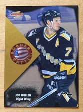 Joe Mullen #8 1995-96 Score Border Battle Pittsburgh Penguins Hockey Card NM-MT