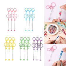3 Pieces Beadable Keychain Bars Crafts Supplies Accessories