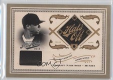 2011 Playoff Prime Cuts Hats Off Materials 33/49 Hanley Ramirez #11 4r3
