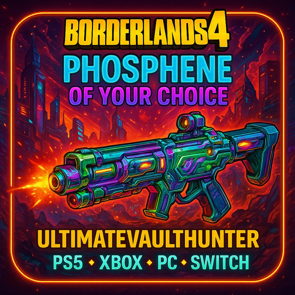 Borderlands 4 ANY SHINY (PHOSPHENE) WEAPON DROPS FROM BOSSES LVL 50 XBOX PS PC