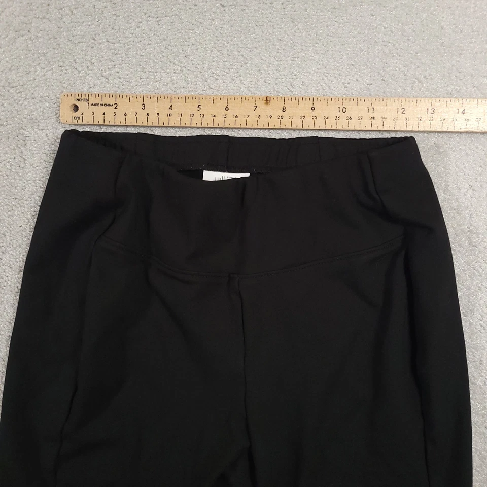 J Jill Pull On Ponte Knit Legging Pants Crop Women's Small Black Stretch - Image 4 of 4