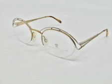 Neostyle Dynasty Eyeglass Frames 51-20-135 Gold Silver Half Rim 473-995 Glasses