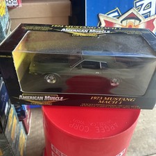 NIB Ertl American Muscle 1:18 1973 Ford Mustang Mach 1 Olive Green Rare HTF 