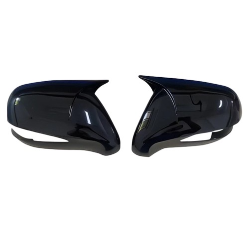 For 2009-2014 Lexus IS F Sedan Glossy Pure Black Side Mirror Cover Trim 2PCS US - Picture 6 of 6