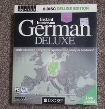 Instant Immersion German Deluxe 8-Disc CD Windows Language Learning