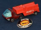 Hot Wheels Redline Heavyweights Fire Truck WHITE Interior rare 1969 with button