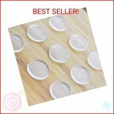 LINOUPOWER510 Extremely Soft Clear Glass Table Top Anti Slip Bumper Pads Non-Adh