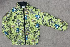 Disney Pixar Toy Story 4 Puffer Jacket Green All Over Character Print Youth 5/6
