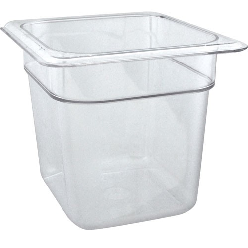 Cambro 66CW135 1/6 Größe 6 in transparenter Camwear® Lebensmittelpfanne - Bild 1 von 1