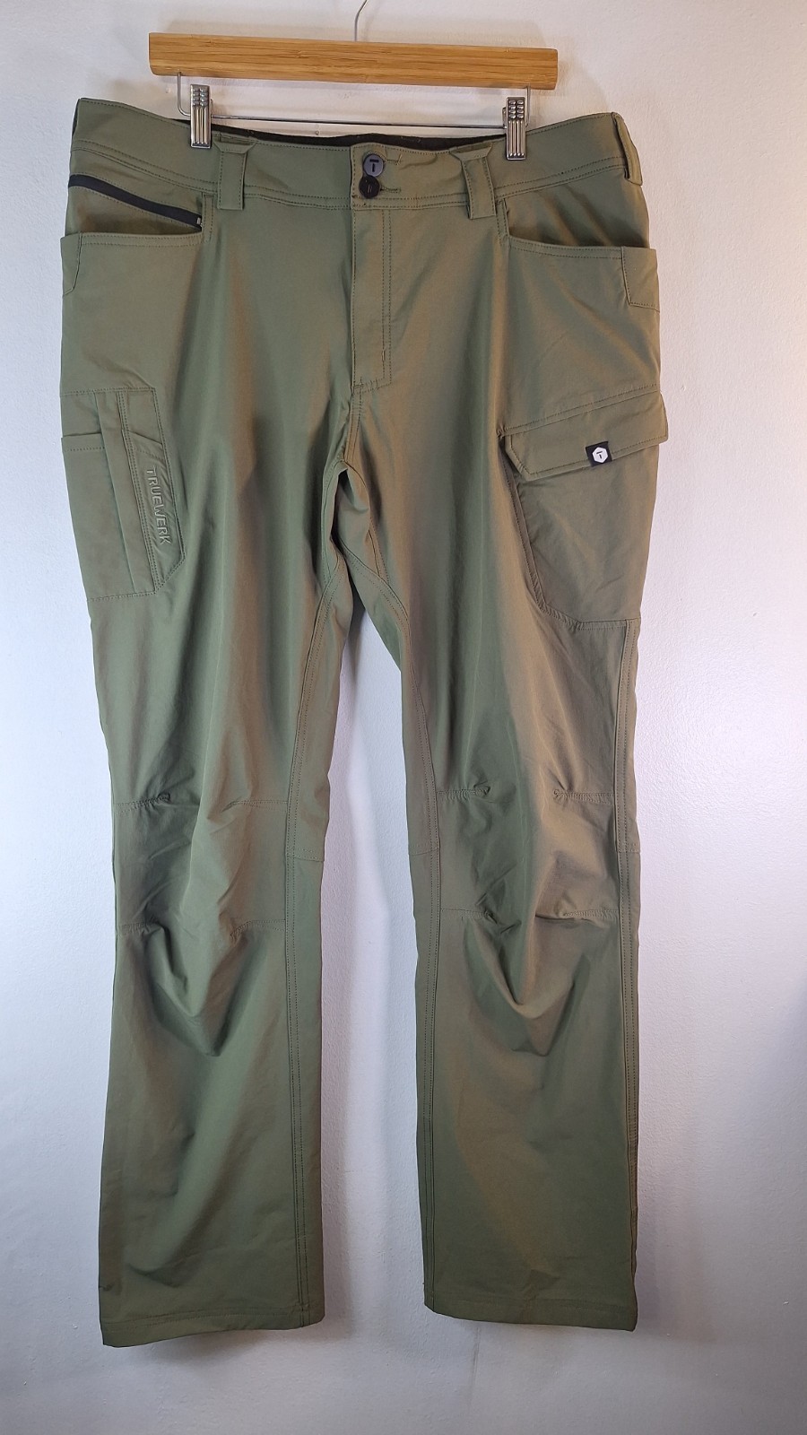 TRUEWERK T1 Men's 38x34 Nylon Tech Stretch Utility Werkpants with Cargo Pockets