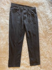 WRANGLER Mens Jeans Grey Relaxed Tapered W38 L32