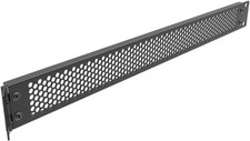 Jingchengmei 1U Hinged Perforated Blank Panel - Steel Rack Mount 1U, Black