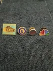 Miscellaneous Lapel Pins - Vintage Set (4) - NBC, Coca-Cola, Unico National, TX