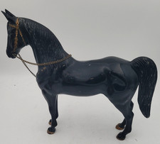 Vintage unknown Brand Plastic 10" Black Western Accents Horse