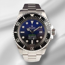 Rolex 44mm Sea-dweller Deepsea Acciaio Cameron D-Blue Orologio Uomo 126660