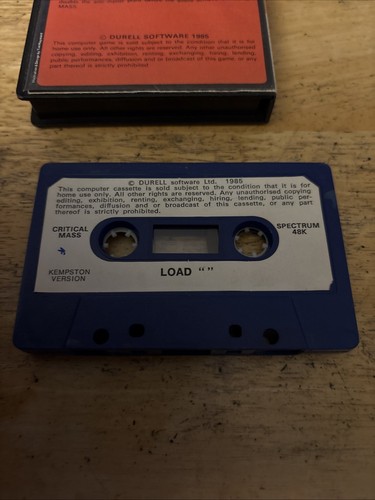 Critical Mass ZX Spectrum 48K - Durell - Rare!! - Picture 5 of 5