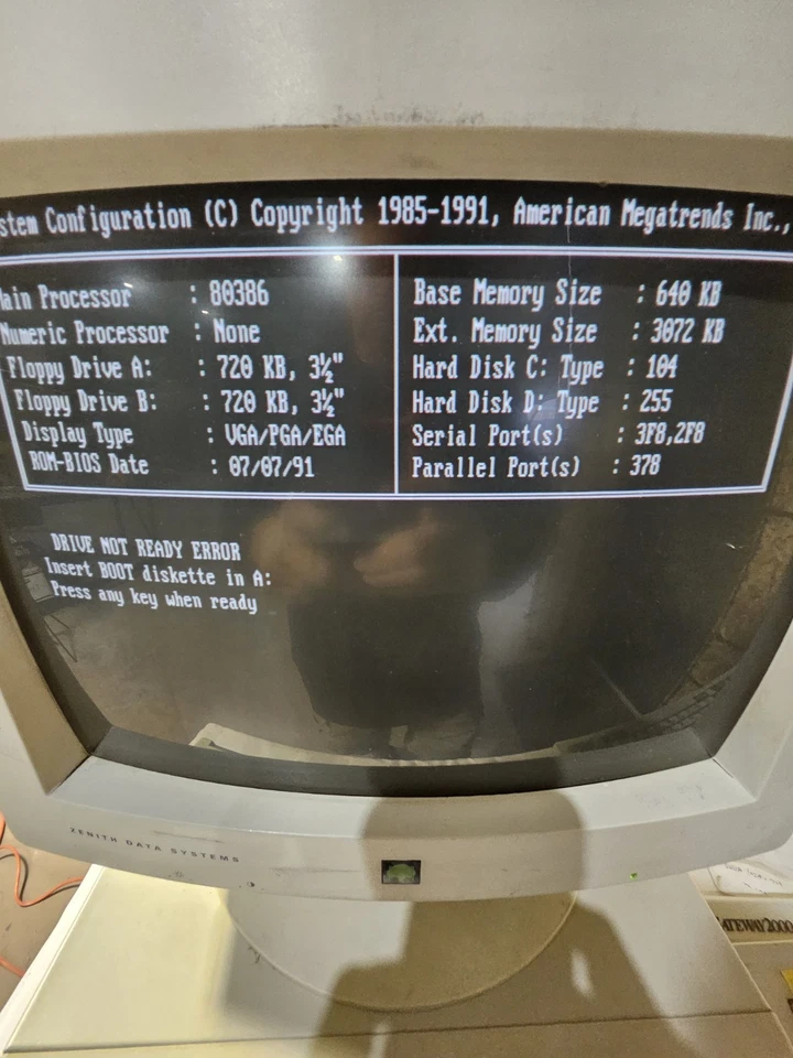 Dell Dimension 386DX/33 486 Retro DOS Windows Gaming Computer 3.5FD Powers Posts - Image 4 of 4