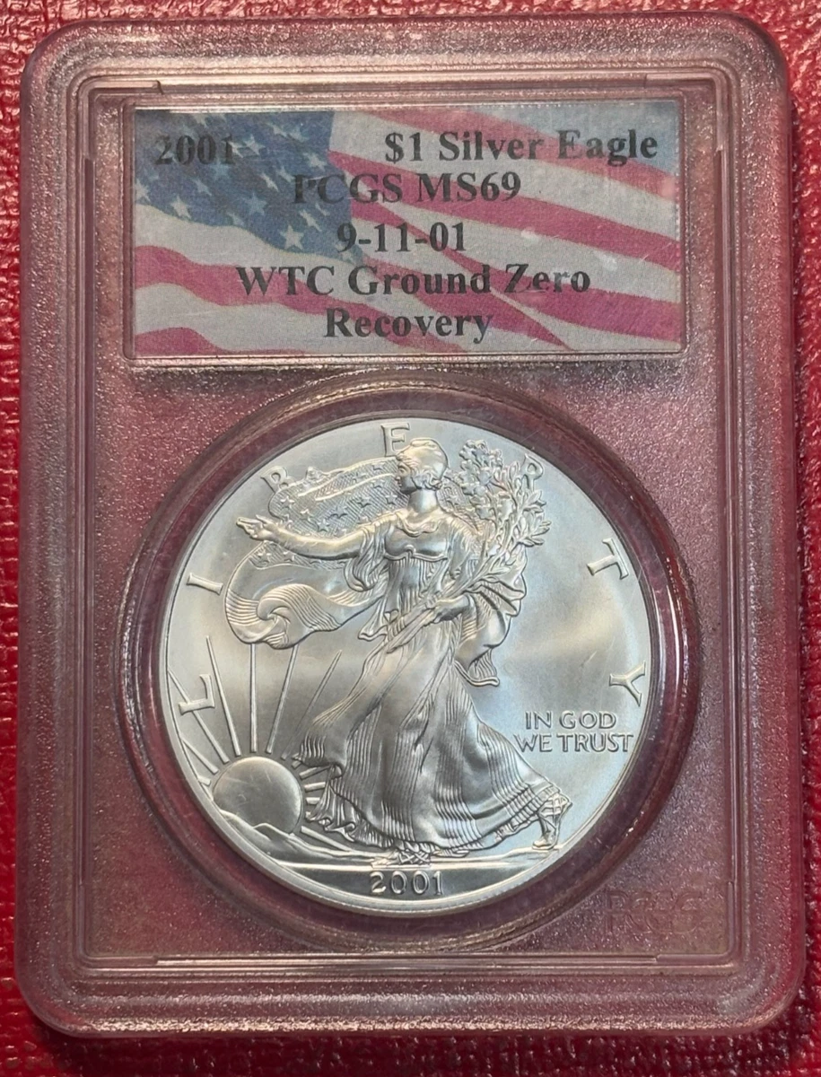 K*様 2001年 アメリカンシルバーイーグル MS69 鑑定済み American Eagle MS 69 Graded 2001 Silver Bullion Coins for sale | eBay