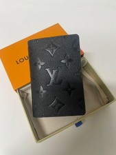 Authentic Louis Vuitton Monogram Shadow Pocket Organizer Black W/Box  Bag