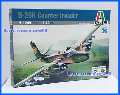 ITALERI 1249 1/72 B-26K COUNTER INVADER - Very rare Out of Production kit!