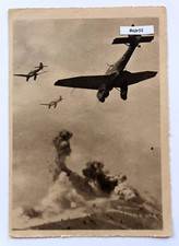 AK Luftwaffe Flugzeug Ju 87 zerst&ouml;rt Panzer Wehrmacht 2.W.K. um 1942  #002