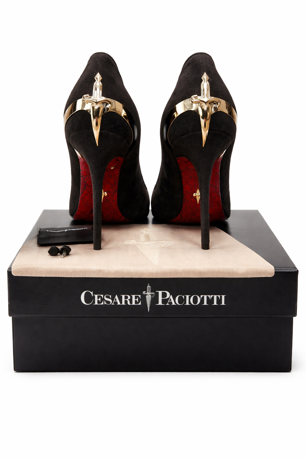 Cesare Paciotti Lady Blade Red Sole Stiletto Heels – Rare Collector’s Piece