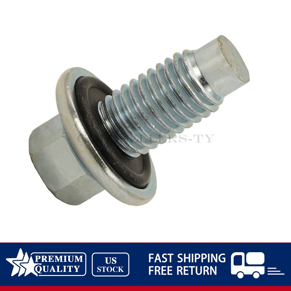 NEW 11562588 Oil Pan Drain Plug Bolt W/O-Ring For GM Chevrolet