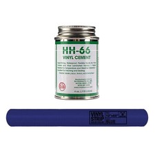 Inflatable Vinyl Cement 12x60 in Blue Repair Patch Kit Adhesive 4 Oz HH66 Glue