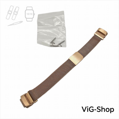 Milanaise Edelstahl Armband   kompatibel mit Fitbit Inspire 3 (roségold)