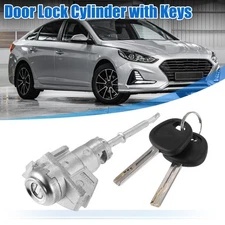 Front Door Lock Cylinder Set W/ Key for Hyundai Sonata 2015-2019 81970-C1A00 LH