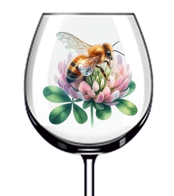 12x Aquarell Honigbiene Vinyl Aufkleber Abziehbild Becher Weinglas Flasche Van Auto