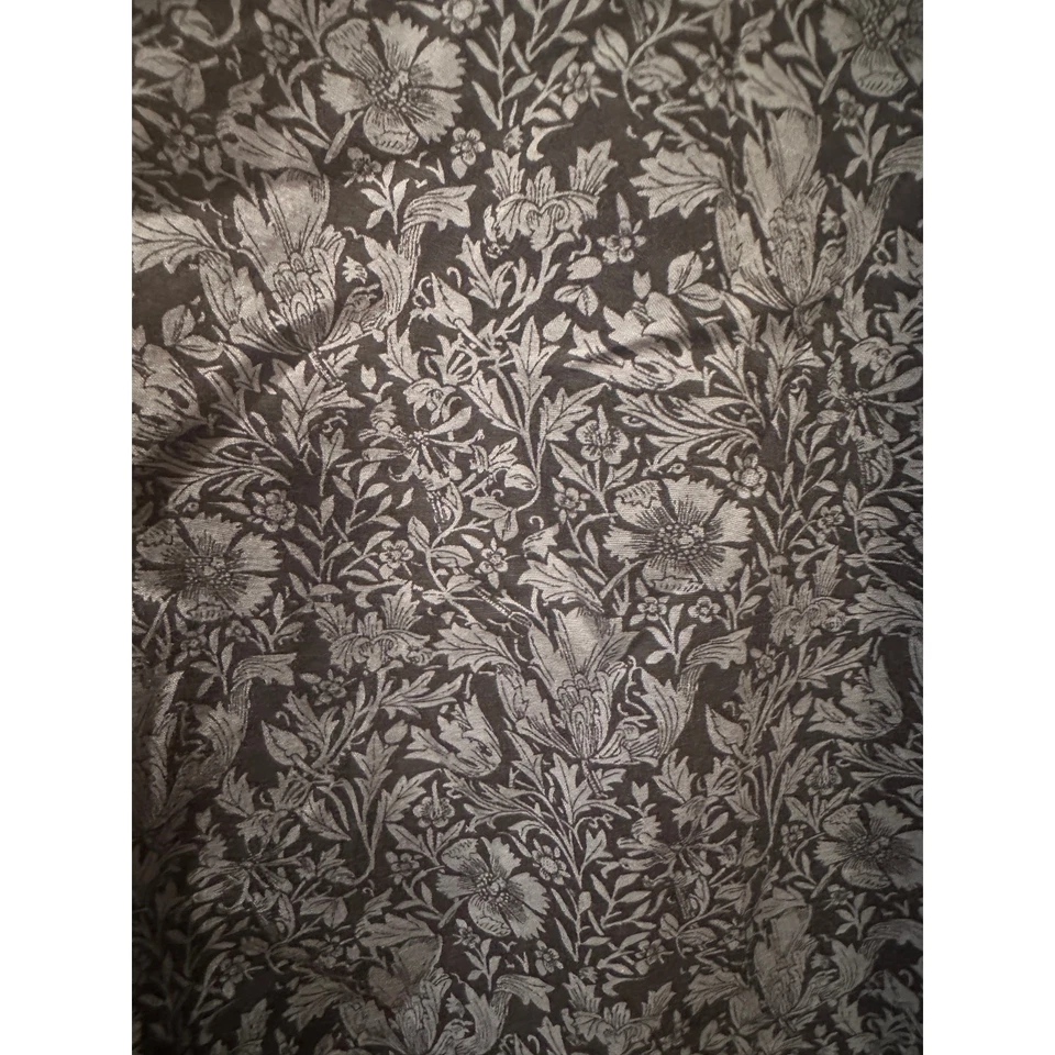 Структура современный крой цветами барокко синий темно-синий узор рубашка на пуговицах XXL - Изображение 2 из 4