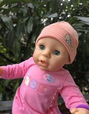 Zapf Puppe Little Chou Chou 42 cm Babypuppe 2004 mit Zubehör SET 11 in pink