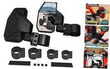 UTV Side Mirror Kit 2 Pack Fits 1.6"- 2" Round Roll Cage Bar, Side UTV