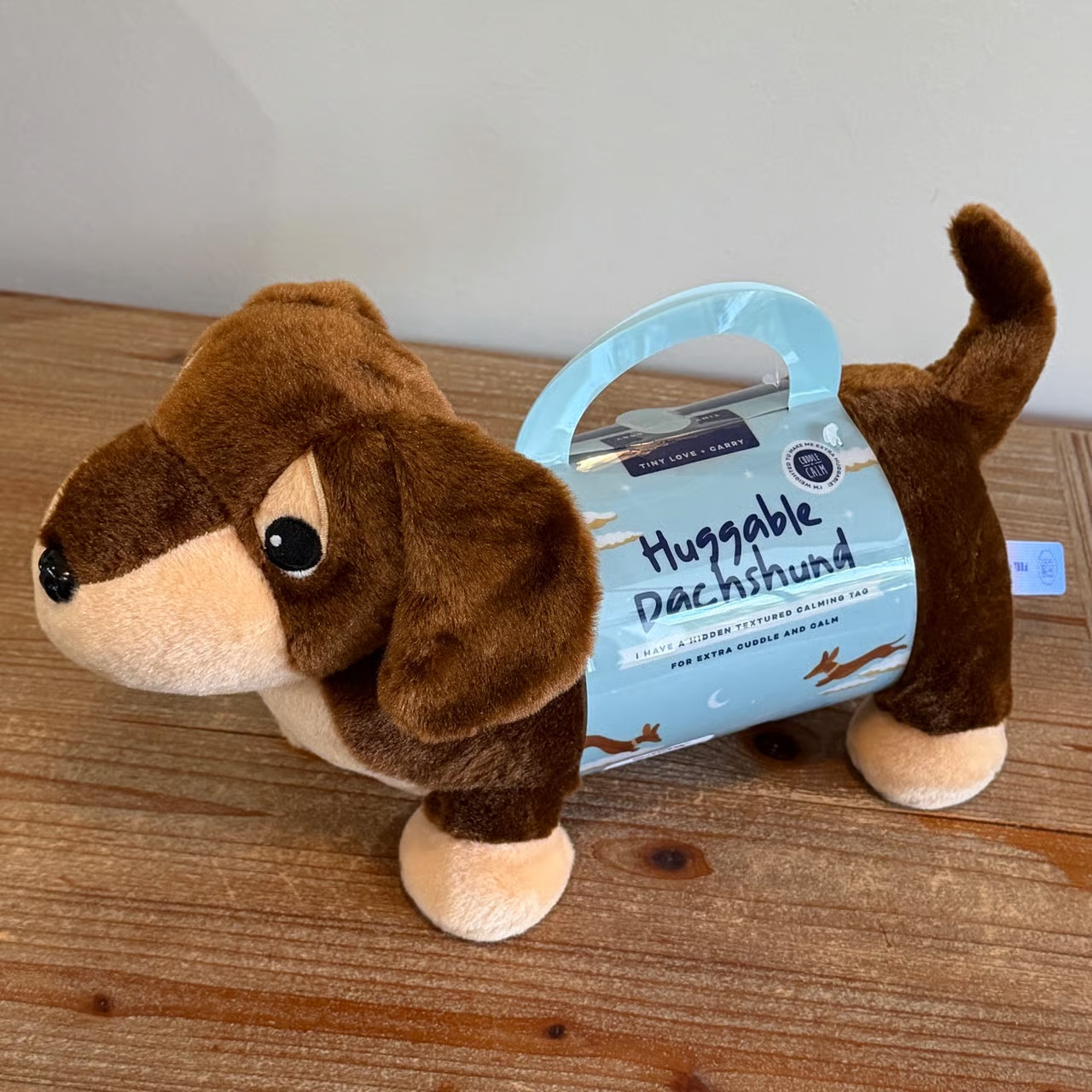 Huggable Dachshund Weighted Doxie Plush with Calming Tag Cuddle & Calm NEW!