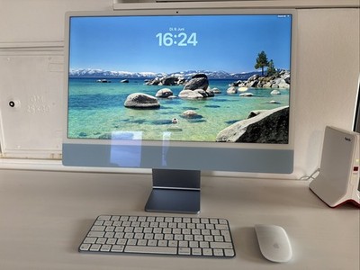 Apple iMac 24'' M1 8GB 256 GB (2021), Blau