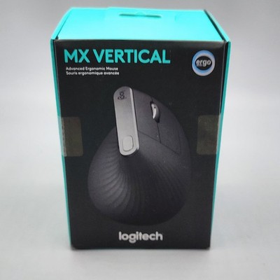 Logitech MX Vertical Wireless Ergonomic Mouse Graphite 910-005447 - NEW