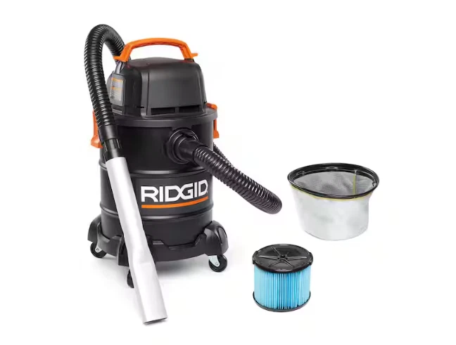 RIDGID 5 加仑 Cool/Dry Ash 便携式商店吸尘器 HDAV0500 带精细除尘器 — 第 3/4 张图片