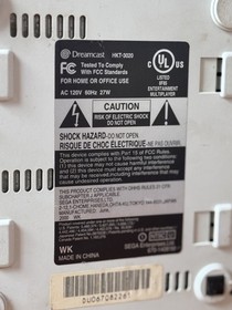 SEGA Dreamcast HKT-3020 Console Only White PARTS REPAIR DOES NOT READ DISCS A17 