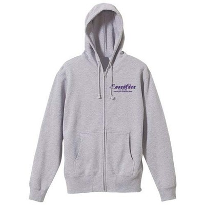 ReZero Starting Life in Another World Emilia Zip Hoodie Memory Snow MIX GRAY-S