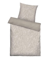 Satin-Wende-BettwäSche Bettbezug Bettgarnitur Baumwolle Creme Weiß 155 X 220 Cm