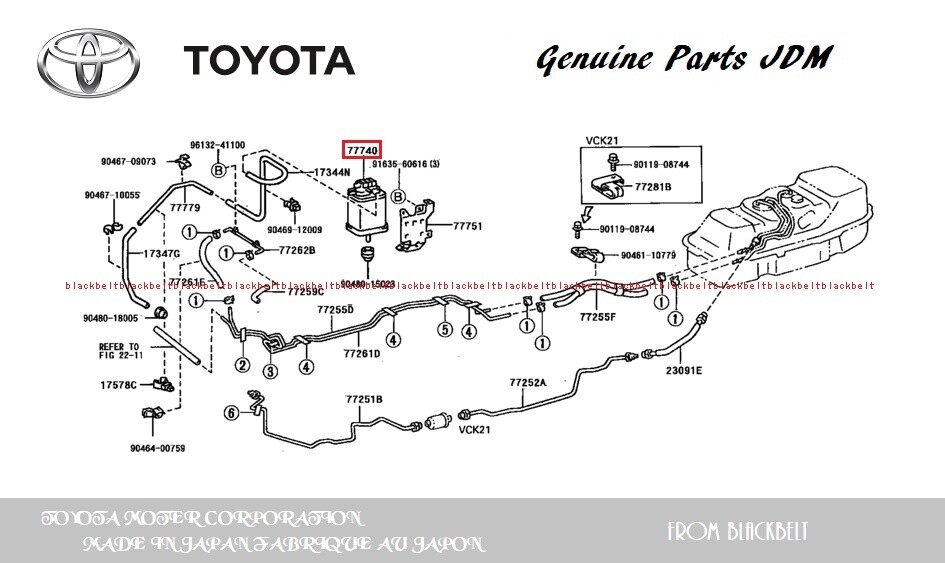 Genuine Toyota OEM Charcoal Vapor Canister For 1997-1998 T100 – 77740-34072