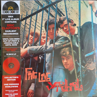 Yardbirds Five Live (With Eric Clapton) Red Vinyl RSD Record Store