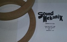 MDF Speaker / Spacer Rings, 6 1/2" Large Size 5.625" cutout 3/4 Thick One Pair