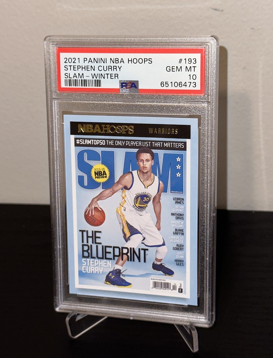 2021-22 Panini NBA Hoops Slam Winter Stephen Curry #193 PSA 10 GEM 