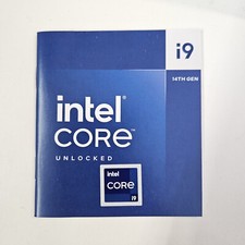 NEW 14th Gen Intel Core i9 Sticker 18cm x 18cm