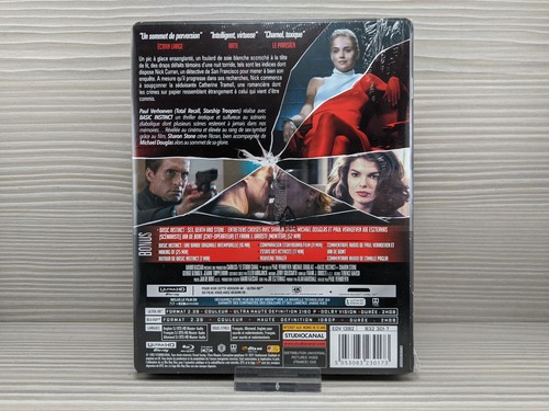 BASIC INSTINCT Steelbook 4K Bluray Ultra HD Verhoeven Stone Douglas UHD HDR NEUF - Photo 2/7
