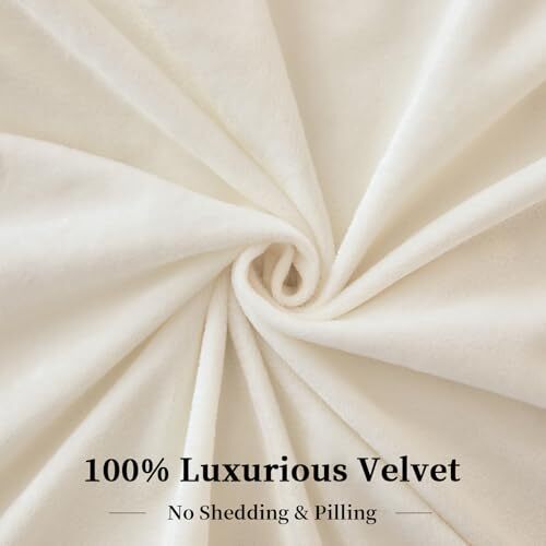 Super Soft Velvet Duvet Cover Size, 3pcs Luxurious King Cream (No