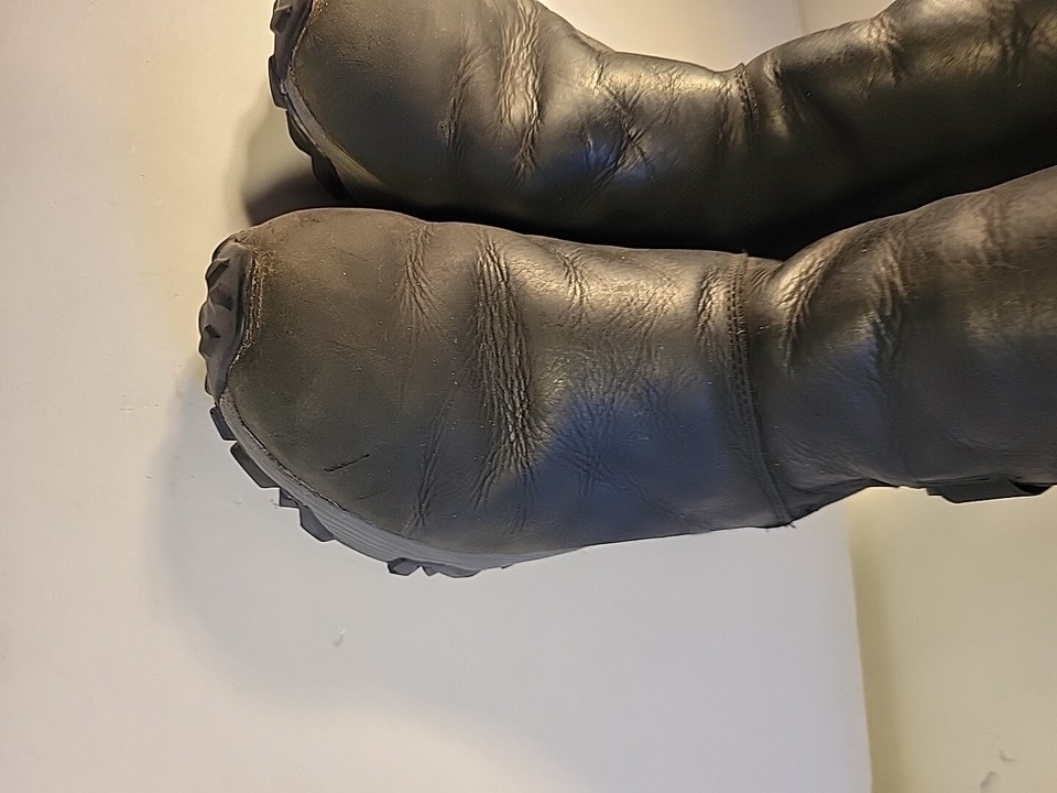 Merrell Insulated Vibram Arctic Grip Womens Black Slip On Snow Boots