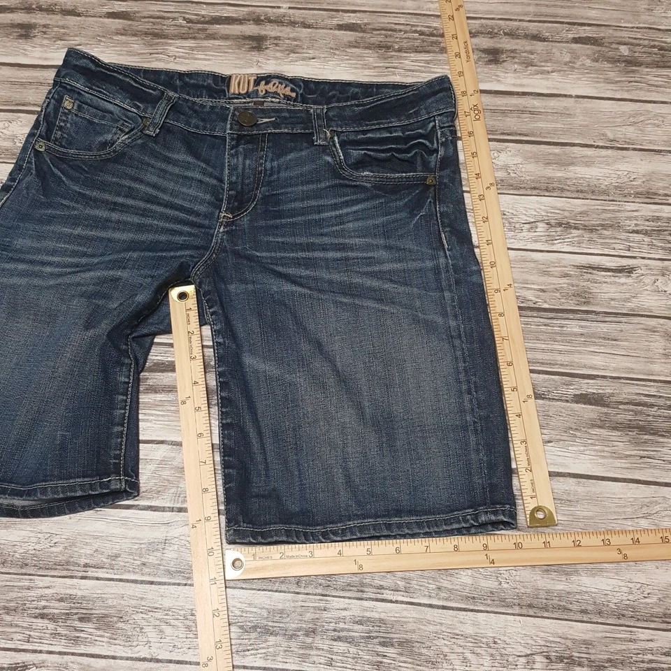 Pantalones cortos de mezclilla azul para mujer Kut From The Kloth talla 8 Foto 2 de 4
